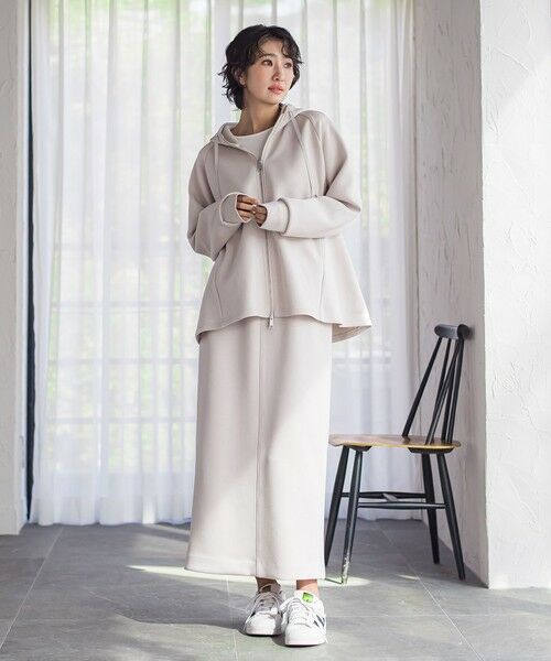 la.f...(大きいサイズ) / ラ・エフ(おおきいサイズ) カットソー | 【大きいサイズ】ストレッチダンボールジップパーカー | 詳細28