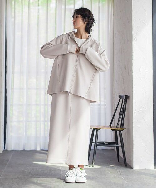 la.f...(大きいサイズ) / ラ・エフ(おおきいサイズ) カットソー | 【大きいサイズ】ストレッチダンボールジップパーカー | 詳細29