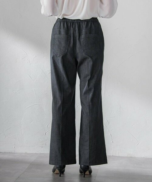 la.f...(大きいサイズ) / ラ・エフ(おおきいサイズ) デニムパンツ | 【大きいサイズ】セルロースデニムワイドパンツ | 詳細7