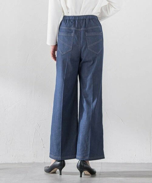 la.f...(大きいサイズ) / ラ・エフ(おおきいサイズ) デニムパンツ | 【大きいサイズ】セルロースデニムワイドパンツ | 詳細24