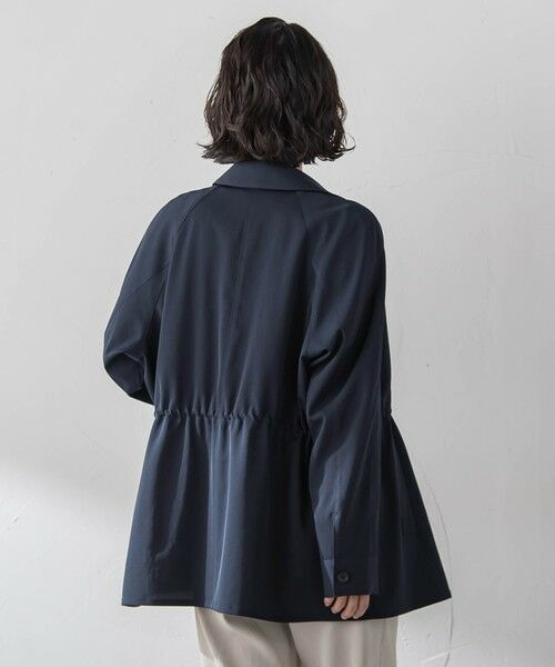 la.f...(大きいサイズ) / ラ・エフ(おおきいサイズ) テーラードジャケット | 【大きいサイズ】シャンブレーショートトレンチ | 詳細10