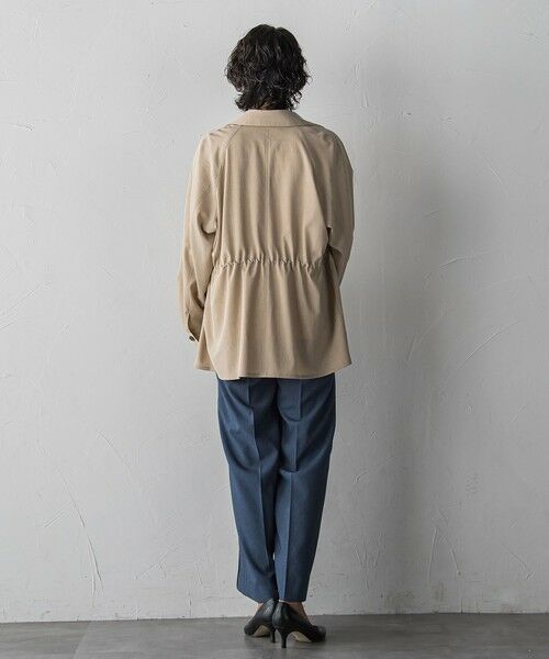 la.f...(大きいサイズ) / ラ・エフ(おおきいサイズ) テーラードジャケット | 【大きいサイズ】シャンブレーショートトレンチ | 詳細19