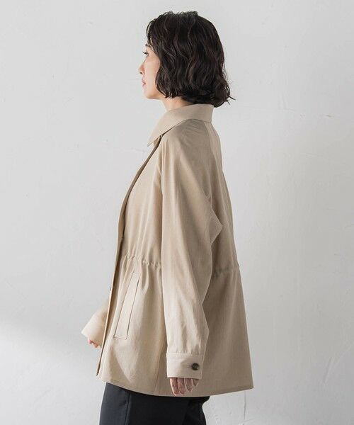 la.f...(大きいサイズ) / ラ・エフ(おおきいサイズ) テーラードジャケット | 【大きいサイズ】シャンブレーショートトレンチ | 詳細23