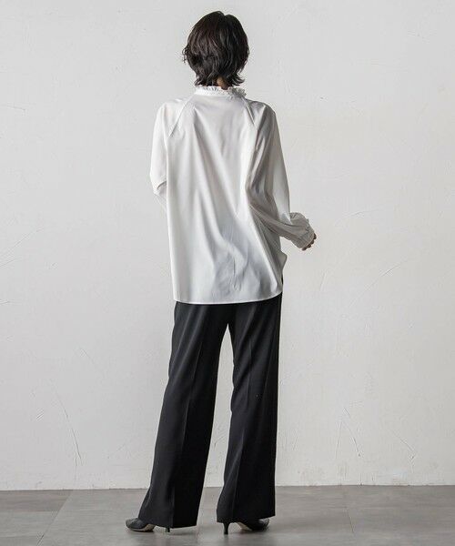 la.f...(大きいサイズ) / ラ・エフ(おおきいサイズ) その他パンツ | 【大きいサイズ】ハイストレッチカルゼワイドパンツ | 詳細24