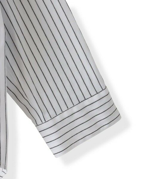 la.f...(大きいサイズ) / ラ・エフ(おおきいサイズ) シャツ・ブラウス | 【大きいサイズ】ドビーストライプフードシャツ | 詳細13