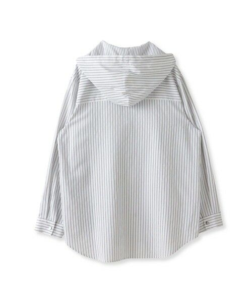 la.f...(大きいサイズ) / ラ・エフ(おおきいサイズ) シャツ・ブラウス | 【大きいサイズ】ドビーストライプフードシャツ | 詳細15