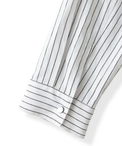 la.f...(大きいサイズ) / ラ・エフ(おおきいサイズ) シャツ・ブラウス | 【大きいサイズ】ドビーストライプフードシャツ | 詳細17