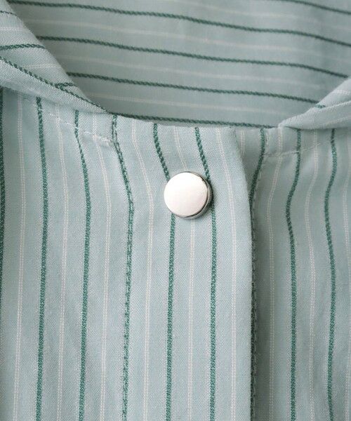 la.f...(大きいサイズ) / ラ・エフ(おおきいサイズ) シャツ・ブラウス | 【大きいサイズ】ドビーストライプフードシャツ | 詳細27