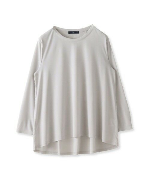 la.f...(大きいサイズ) / ラ・エフ(おおきいサイズ) カットソー | 【大きいサイズ】スムースカットソー（ライトグレー）