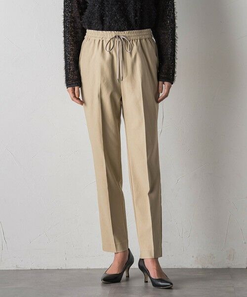 la.f...(大きいサイズ) / ラ・エフ(おおきいサイズ) その他パンツ | 【大きいサイズ】ハイパワーストレッチテーパードパンツ（ベージュ）