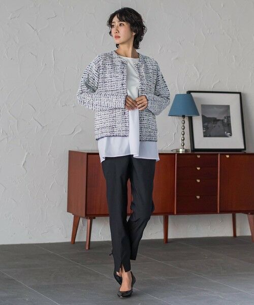 la.f...(大きいサイズ) / ラ・エフ(おおきいサイズ) その他パンツ | 【WEB限定/大きいサイズ】“美脚デニム見え”裾スリットテーパードパンツ | 詳細13