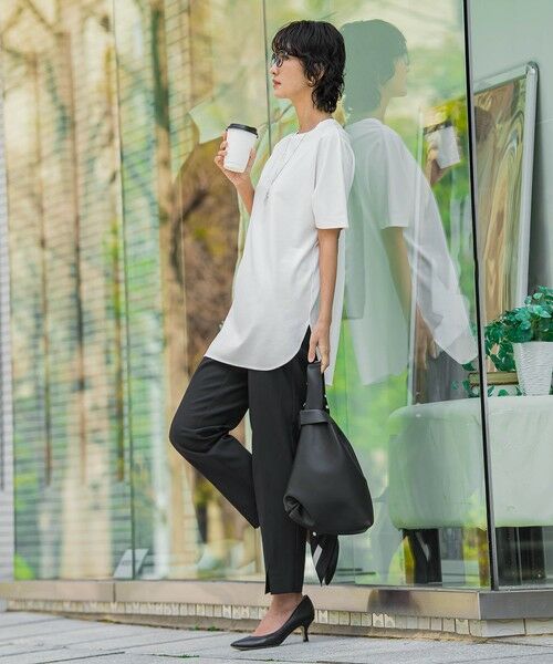 la.f...(大きいサイズ) / ラ・エフ(おおきいサイズ) その他パンツ | 【WEB限定/大きいサイズ】“まるでデニム見え”裾スリットテーパードパンツ | 詳細17