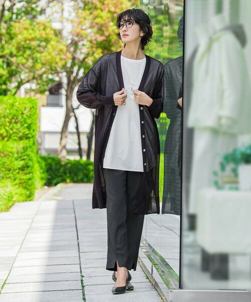 la.f...(大きいサイズ) / ラ・エフ(おおきいサイズ) その他パンツ | 【WEB限定/大きいサイズ】“まるでデニム見え”裾スリットテーパードパンツ | 詳細18