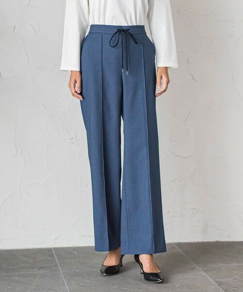 la.f...(大きいサイズ) / ラ・エフ(おおきいサイズ) その他パンツ | 【WEB限定/大きいサイズ】マルーデデニムワイドパンツ（ダークネイビー）