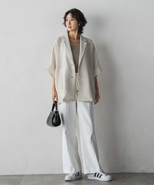 la.f...(大きいサイズ) / ラ・エフ(おおきいサイズ) その他パンツ | 【極・名品パンツ/大きいサイズ】シェルタリングワイドパンツ | 詳細19