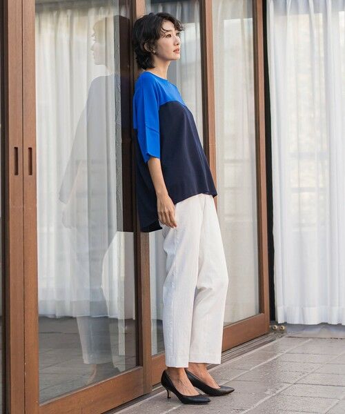 la.f...(大きいサイズ) / ラ・エフ(おおきいサイズ) その他パンツ | 【極・名品パンツ/大きいサイズ】シェルタリングテーパードパンツ | 詳細15