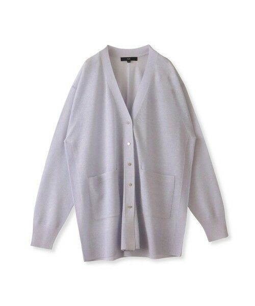 la.f...(大きいサイズ) / ラ・エフ(おおきいサイズ) カーディガン・ボレロ | 【大きいサイズ】ギャラクシーニットカーディガン（パープル）