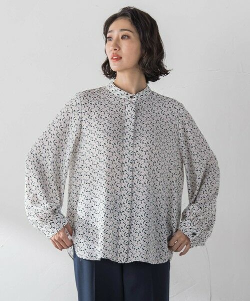 la.f...(大きいサイズ) / ラ・エフ(おおきいサイズ) シャツ・ブラウス | 【大きいサイズ】ジオメトリック柄ブラウス | 詳細8