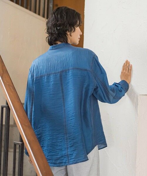 la.f...(大きいサイズ) / ラ・エフ(おおきいサイズ) シャツ・ブラウス | 【大きいサイズ】シアーデニムシャツ | 詳細2