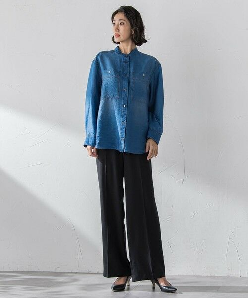 la.f...(大きいサイズ) / ラ・エフ(おおきいサイズ) シャツ・ブラウス | 【大きいサイズ】シアーデニムシャツ | 詳細6