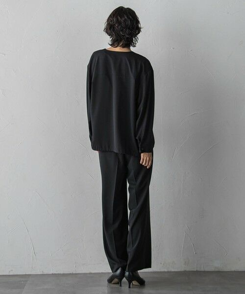 la.f...(大きいサイズ) / ラ・エフ(おおきいサイズ) テーラードジャケット | 【大きいサイズ/選べるSETUP】SUZUSALAジップブルゾン | 詳細6