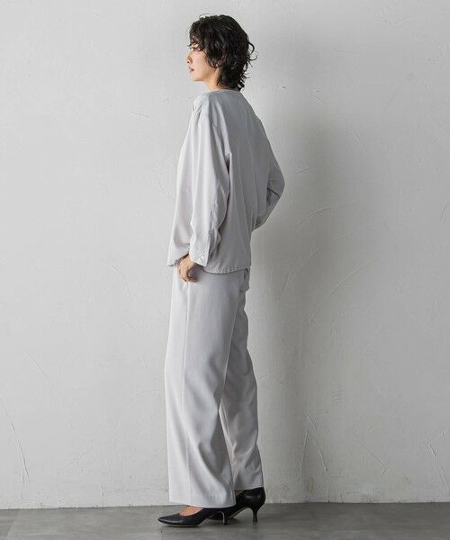 la.f...(大きいサイズ) / ラ・エフ(おおきいサイズ) テーラードジャケット | 【大きいサイズ/選べるSETUP】SUZUSALAジップブルゾン | 詳細13