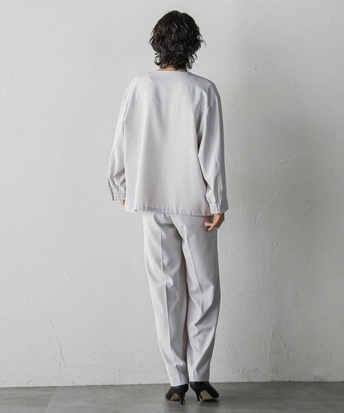 la.f...(大きいサイズ) / ラ・エフ(おおきいサイズ) テーラードジャケット | 【大きいサイズ/選べるSETUP】SUZUSALAジップブルゾン | 詳細14