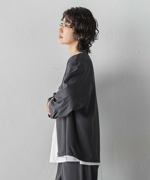 la.f...(大きいサイズ) / ラ・エフ(おおきいサイズ) テーラードジャケット | 【大きいサイズ/選べるSETUP】SUZUSALAジップブルゾン | 詳細22