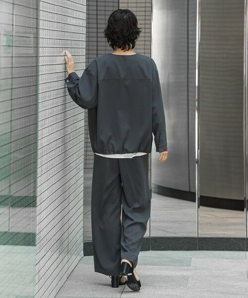 la.f...(大きいサイズ) / ラ・エフ(おおきいサイズ) テーラードジャケット | 【大きいサイズ/選べるSETUP】SUZUSALAジップブルゾン | 詳細29