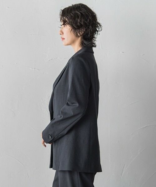 la.f...(大きいサイズ) / ラ・エフ(おおきいサイズ) テーラードジャケット | 【大きいサイズ】シェルタリングドライオックスジャケット | 詳細4