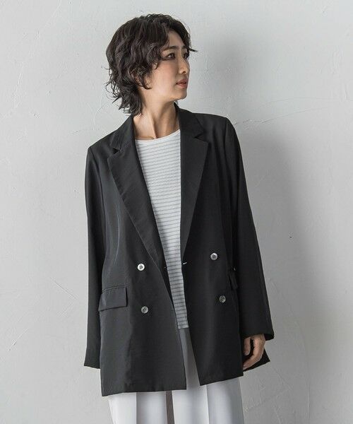 la.f...(大きいサイズ) / ラ・エフ(おおきいサイズ) テーラードジャケット | 【大きいサイズ】シアータンブラージャケット | 詳細1