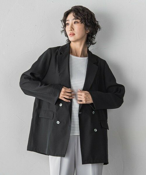 la.f...(大きいサイズ) / ラ・エフ(おおきいサイズ) テーラードジャケット | 【大きいサイズ】シアータンブラージャケット | 詳細2