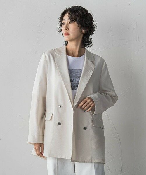 la.f...(大きいサイズ) / ラ・エフ(おおきいサイズ) テーラードジャケット | 【大きいサイズ】シアータンブラージャケット | 詳細9