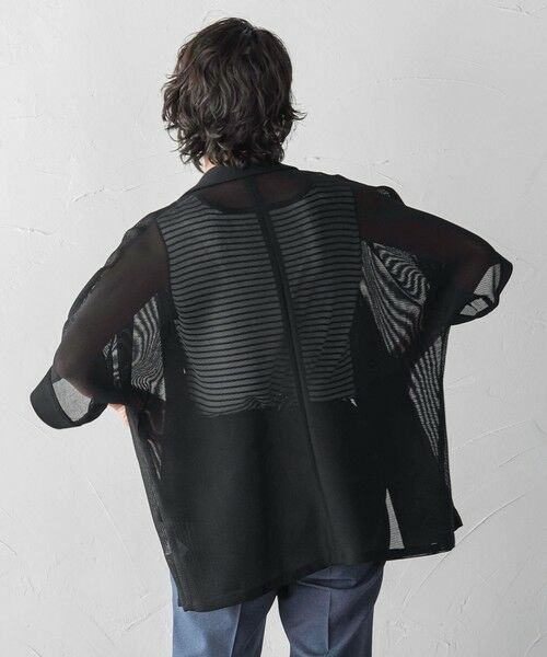 la.f...(大きいサイズ) / ラ・エフ(おおきいサイズ) テーラードジャケット | 【大きいサイズ】シャンブレーメッシュジャケット | 詳細3