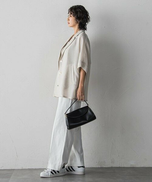 la.f...(大きいサイズ) / ラ・エフ(おおきいサイズ) テーラードジャケット | 【大きいサイズ】シャンブレーメッシュジャケット | 詳細15