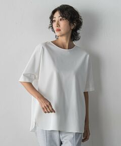 la.f...(大きいサイズ) / ラ・エフ(おおきいサイズ) カットソー | 【大きいサイズ】バックサテン切り替えスムースカットソー