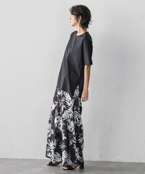 la.f...(大きいサイズ) / ラ・エフ(おおきいサイズ) カットソー | 【大きいサイズ】バックサテン切り替えスムースカットソー | 詳細12