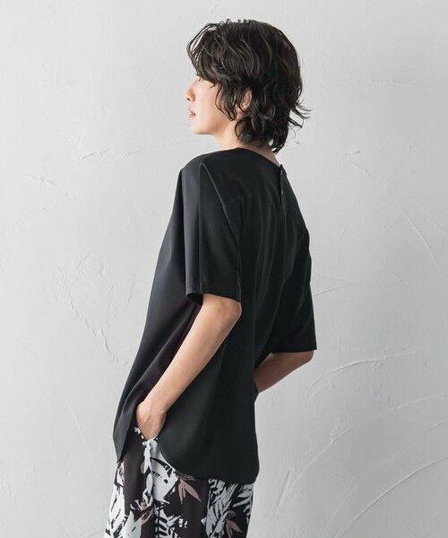 la.f...(大きいサイズ) / ラ・エフ(おおきいサイズ) カットソー | 【大きいサイズ】バックサテン切り替えスムースカットソー | 詳細8