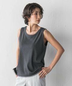 la.f...(大きいサイズ) / ラ・エフ(おおきいサイズ) キャミソール・チューブトップ | 【大きいサイズ】ラメテレコタンクトップ