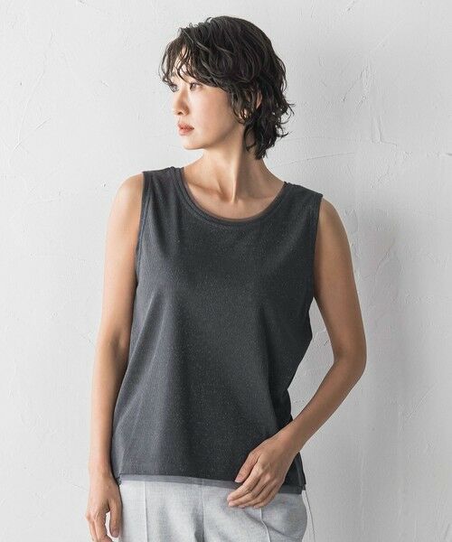 la.f...(大きいサイズ) / ラ・エフ(おおきいサイズ) キャミソール・チューブトップ | 【大きいサイズ】ラメテレコタンクトップ | 詳細17