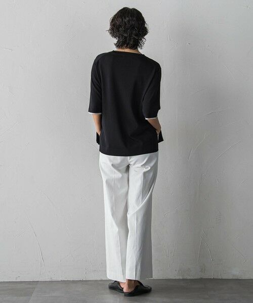 la.f...(大きいサイズ) / ラ・エフ(おおきいサイズ) ニット・セーター | 【大きいサイズ/新色追加】Tシャツニット | 詳細13