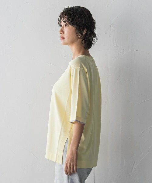 la.f...(大きいサイズ) / ラ・エフ(おおきいサイズ) ニット・セーター | 【大きいサイズ/新色追加】Tシャツニット | 詳細25