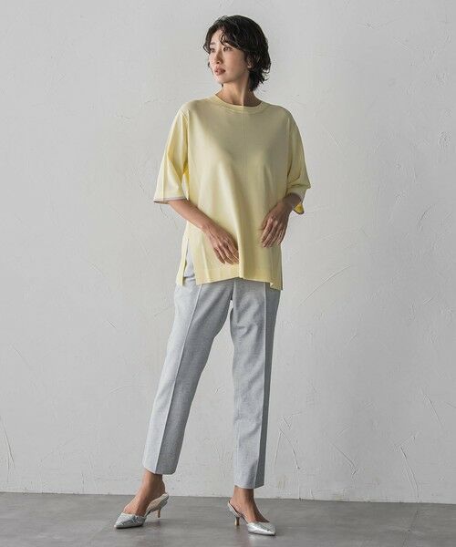la.f...(大きいサイズ) / ラ・エフ(おおきいサイズ) ニット・セーター | 【大きいサイズ/新色追加】Tシャツニット | 詳細27