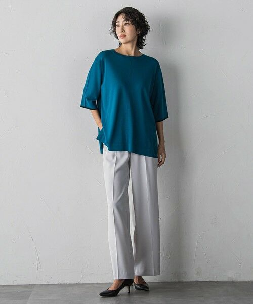 la.f...(大きいサイズ) / ラ・エフ(おおきいサイズ) ニット・セーター | 【大きいサイズ/新色追加】Tシャツニット | 詳細29