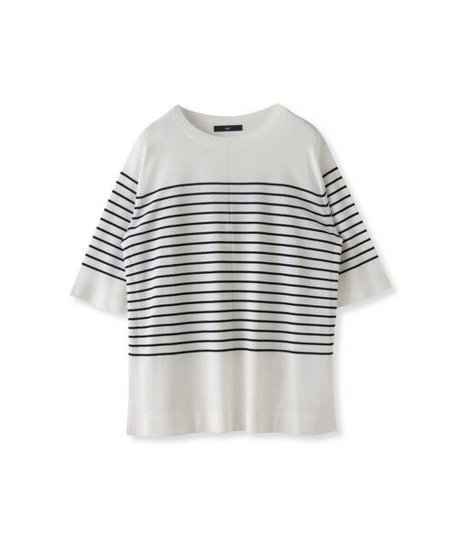 la.f...(大きいサイズ) / ラ・エフ(おおきいサイズ) ニット・セーター | 【大きいサイズ】ボーダーTシャツニット | 詳細16