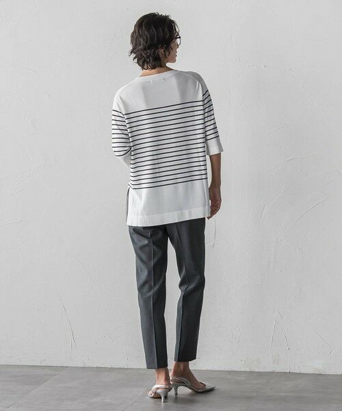 la.f...(大きいサイズ) / ラ・エフ(おおきいサイズ) ニット・セーター | 【大きいサイズ】ボーダーTシャツニット | 詳細6