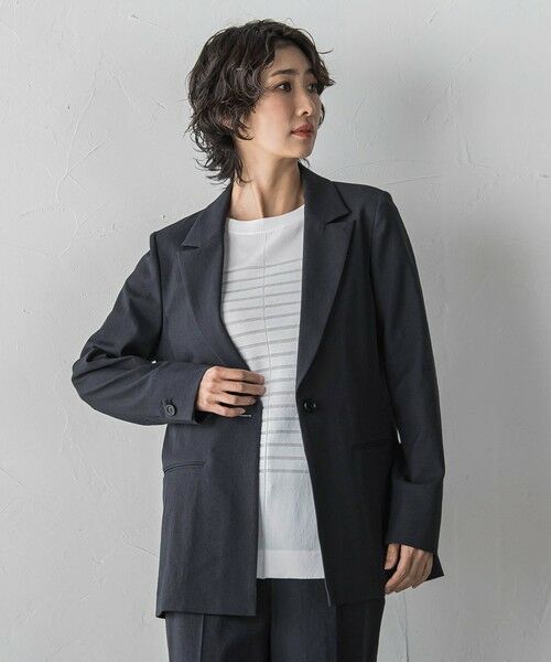 la.f...(大きいサイズ) / ラ・エフ(おおきいサイズ) ニット・セーター | 【大きいサイズ】ボーダーTシャツニット | 詳細13