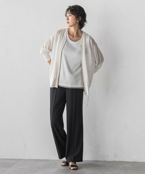 la.f...(大きいサイズ) / ラ・エフ(おおきいサイズ) カーディガン・ボレロ | 【大きいサイズ】シアーシャイニーニットブルゾン | 詳細16