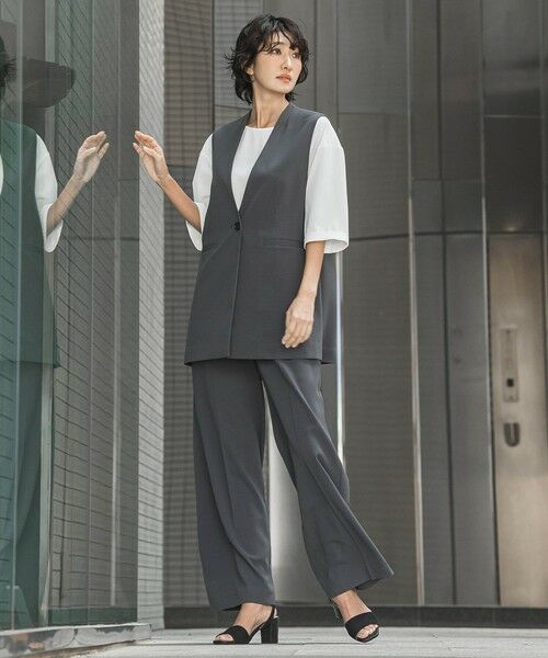 la.f...(大きいサイズ) / ラ・エフ(おおきいサイズ) シャツ・ブラウス | 【大きいサイズ/選べるSETUP】SUZUSALA裾切り替えブラウス | 詳細11