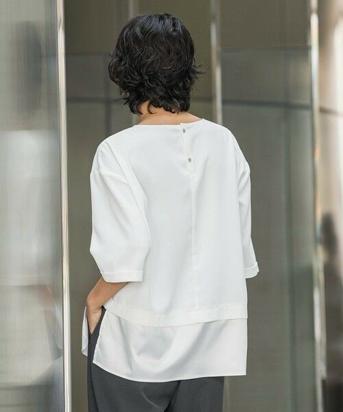 la.f...(大きいサイズ) / ラ・エフ(おおきいサイズ) シャツ・ブラウス | 【大きいサイズ/選べるSETUP】SUZUSALA裾切り替えブラウス | 詳細3